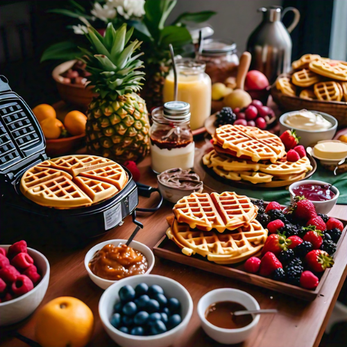 Make-your-own waffle bar