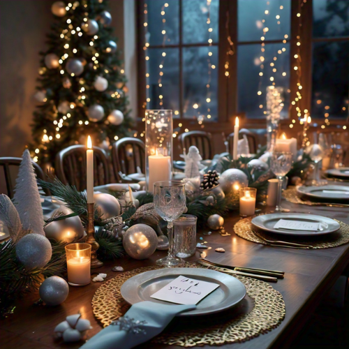 Inspiration for setting brunch table at New Year's Eve